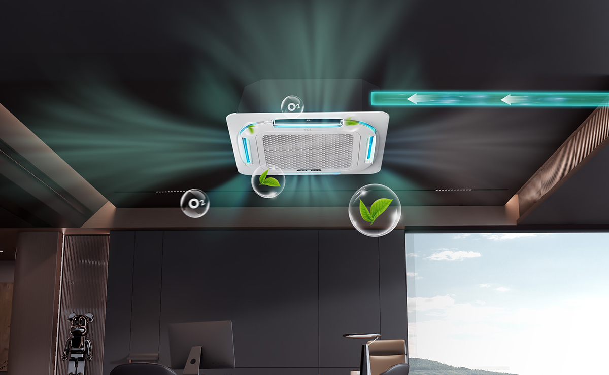 TCL 360° Air Outlet Cassette with fresh air tube