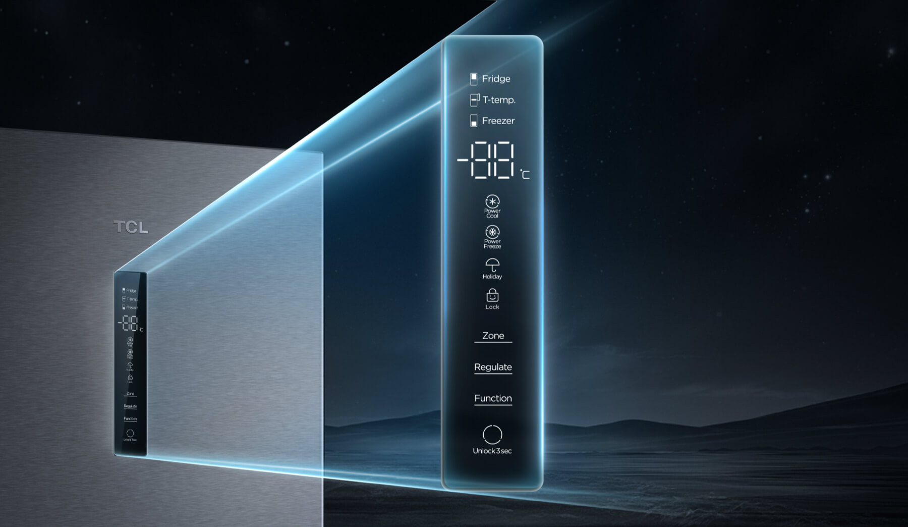 TCL C387BF Refrigerator Twin Eco Inverter 