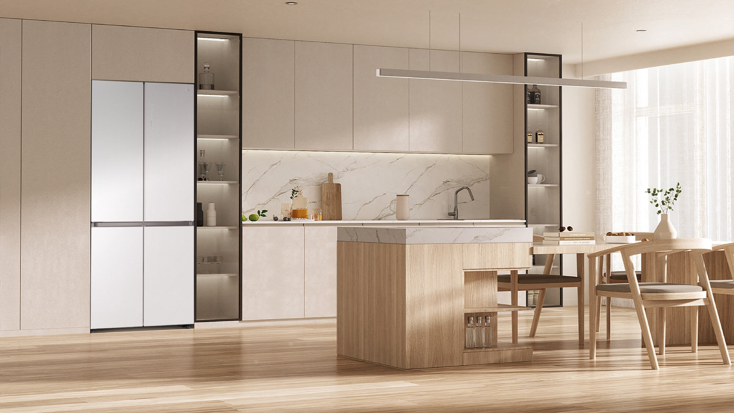 TCL C521CD-Multi Doors Refrigerator diaplay 