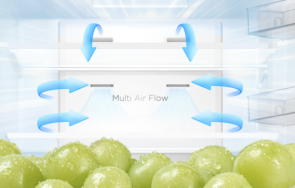 TCL P456BF Refrigerator Multi Air Flow