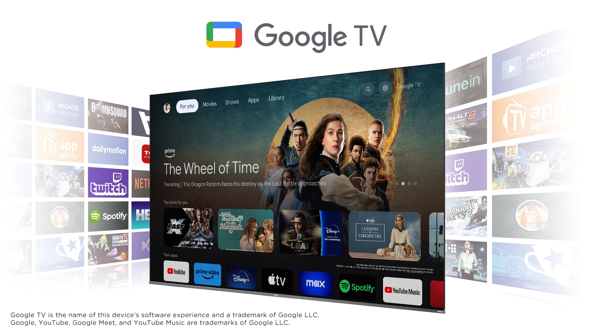 TCL 115" X955 can use in Google TV