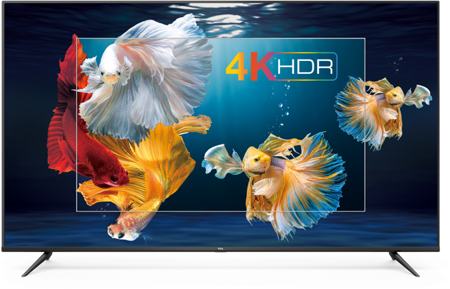 4K HDR : enhanced contrast, colours and finest details