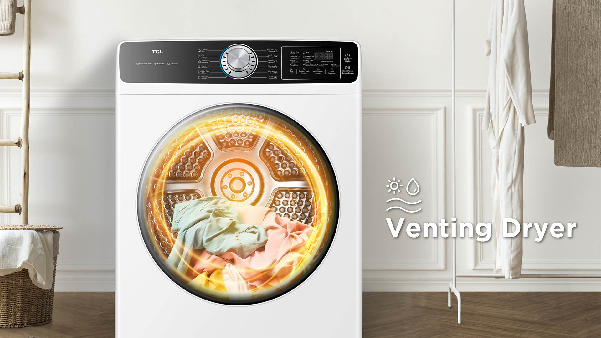 TCL TDV100-F21W Vented Dryer