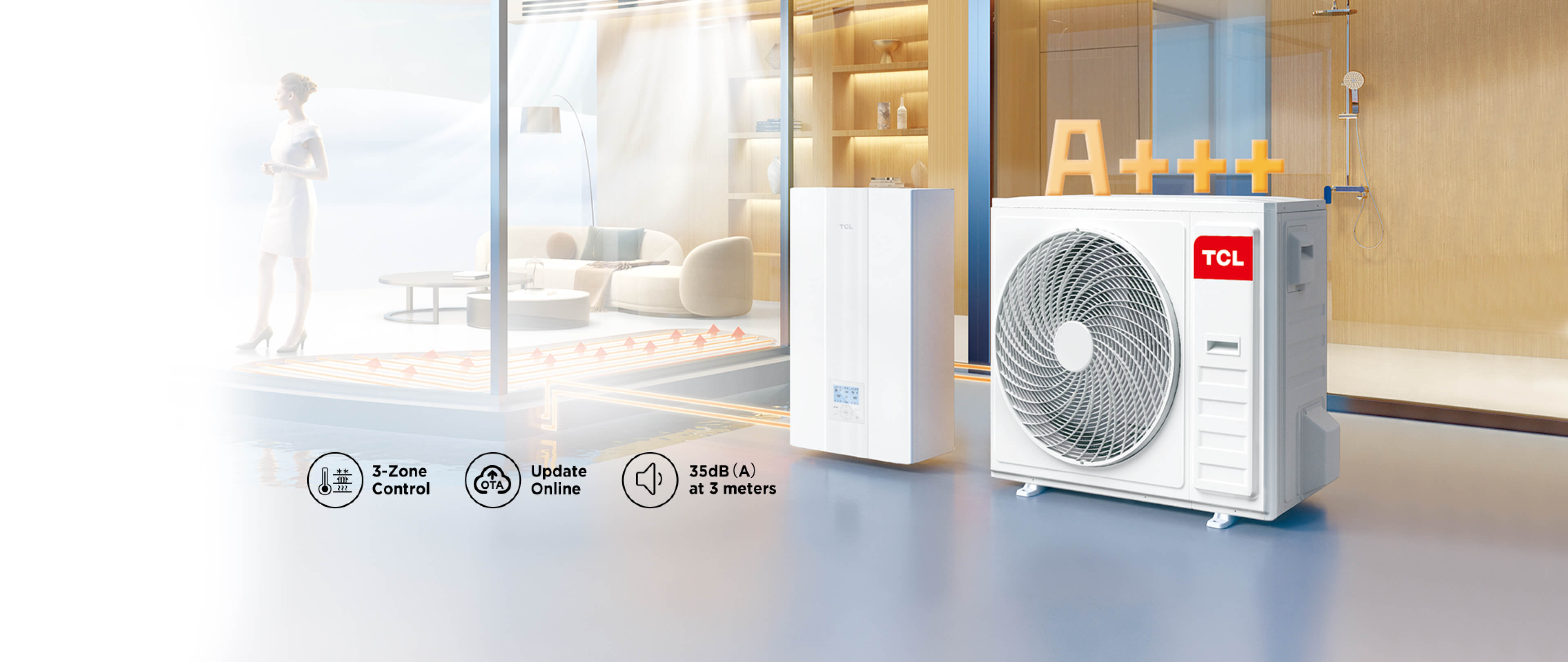 R32 Tri-thermal<br>ATW Heat Pump<br>