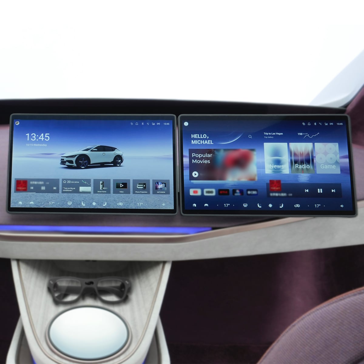 7) 15.6'' In-Vehicle Display