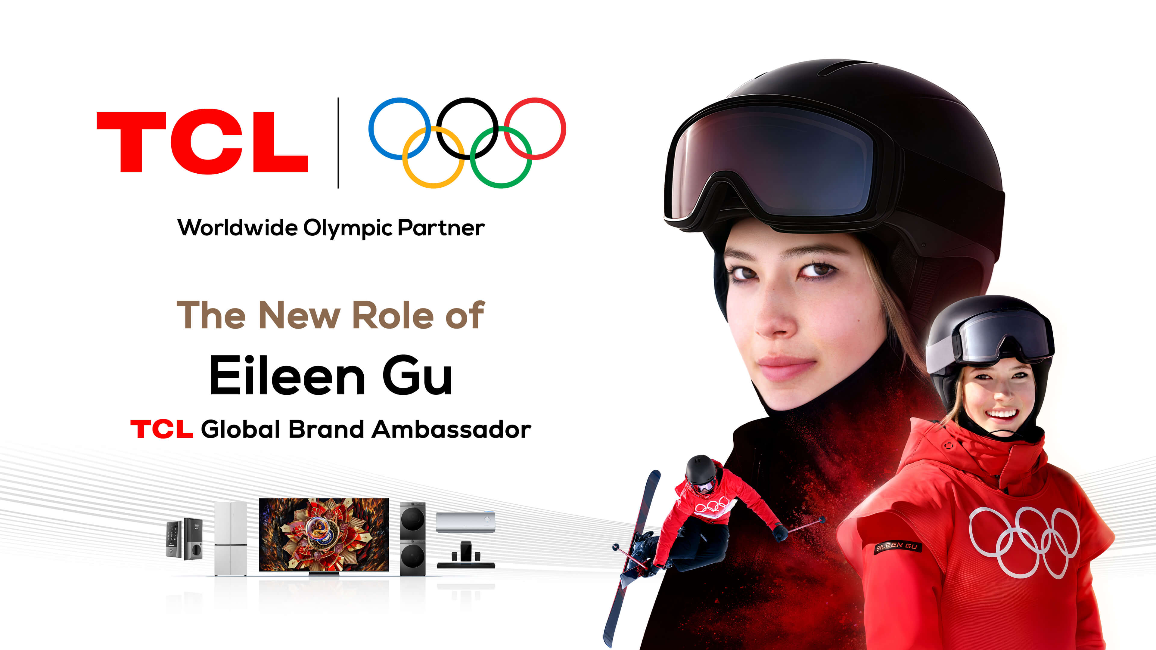 TCL appoints Olympic ski champion Eileen Gu as Global Brand Ambassador