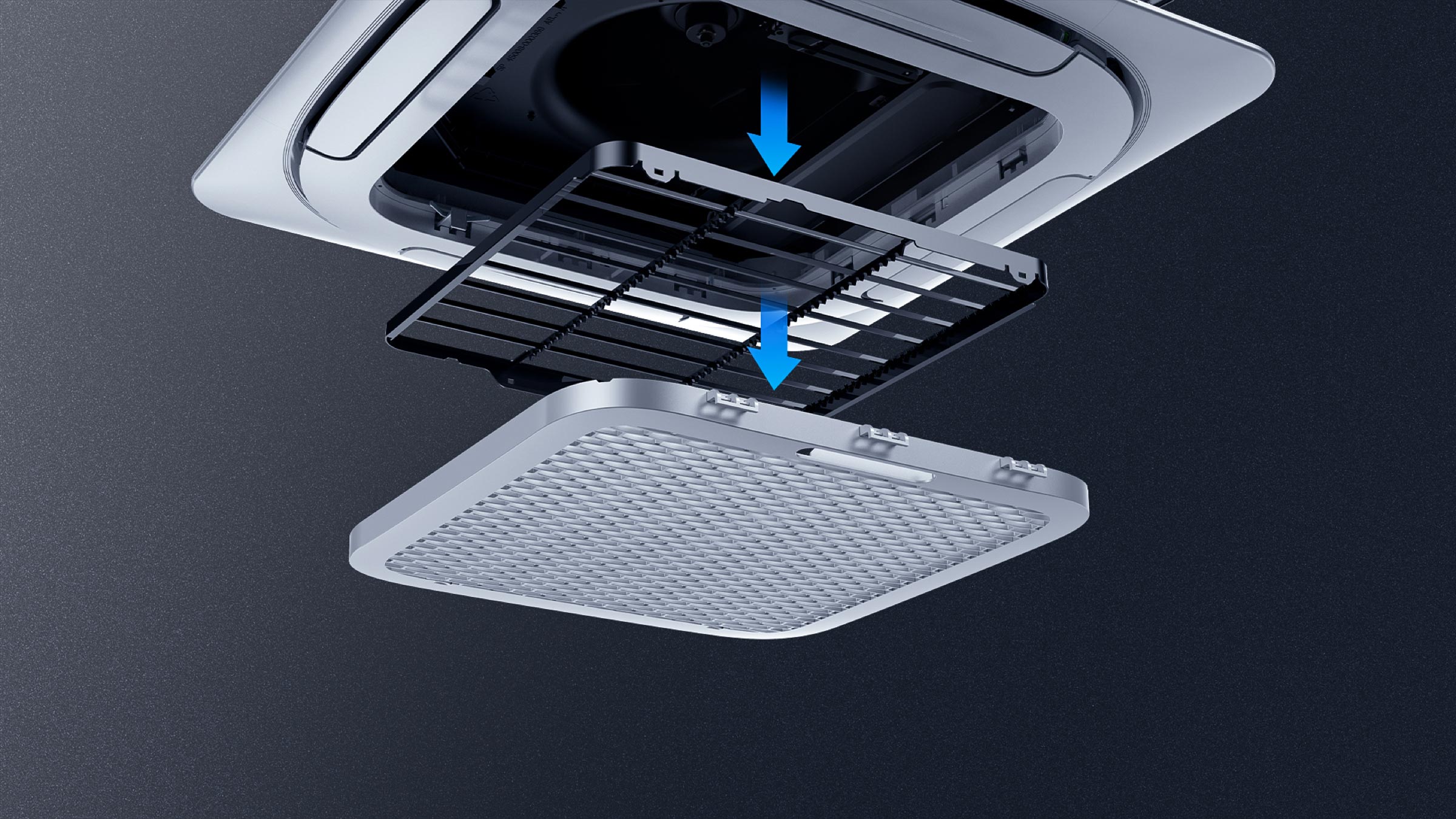 TCL Ceiling Mounted AC Easy to Clean Filter