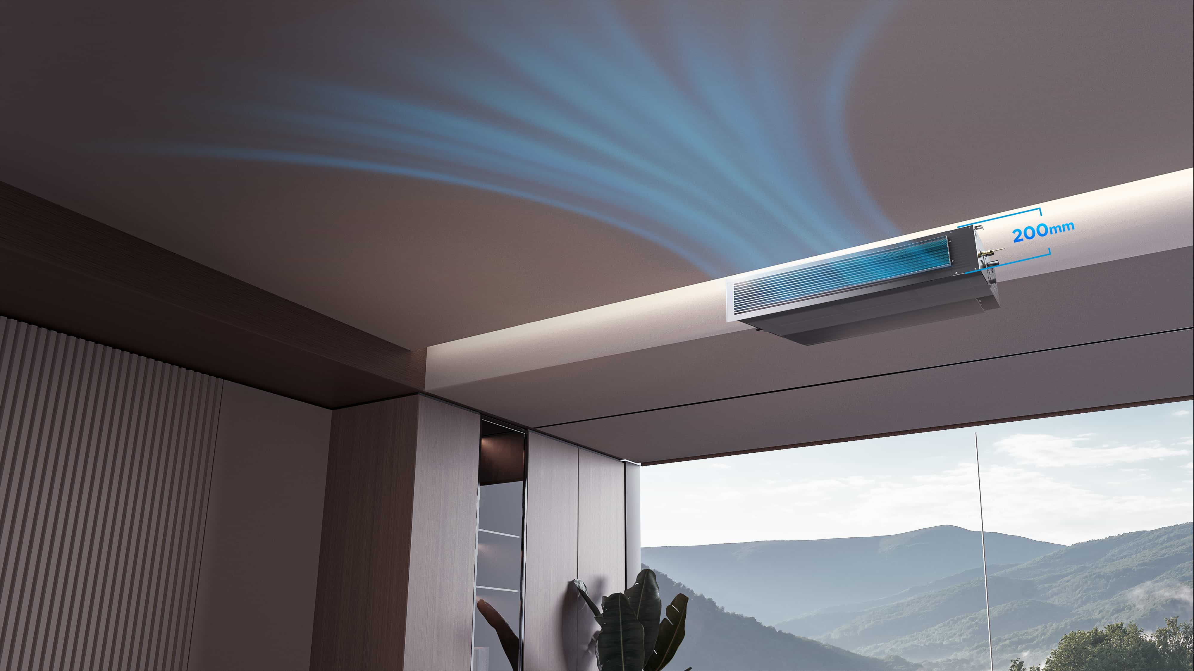 TCL Duct AC 200mm Ultra-thin Design