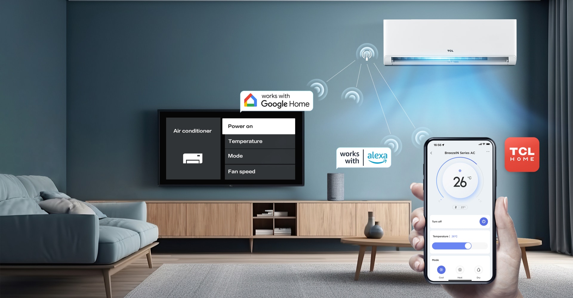 Compatible with Google Home & Alexa