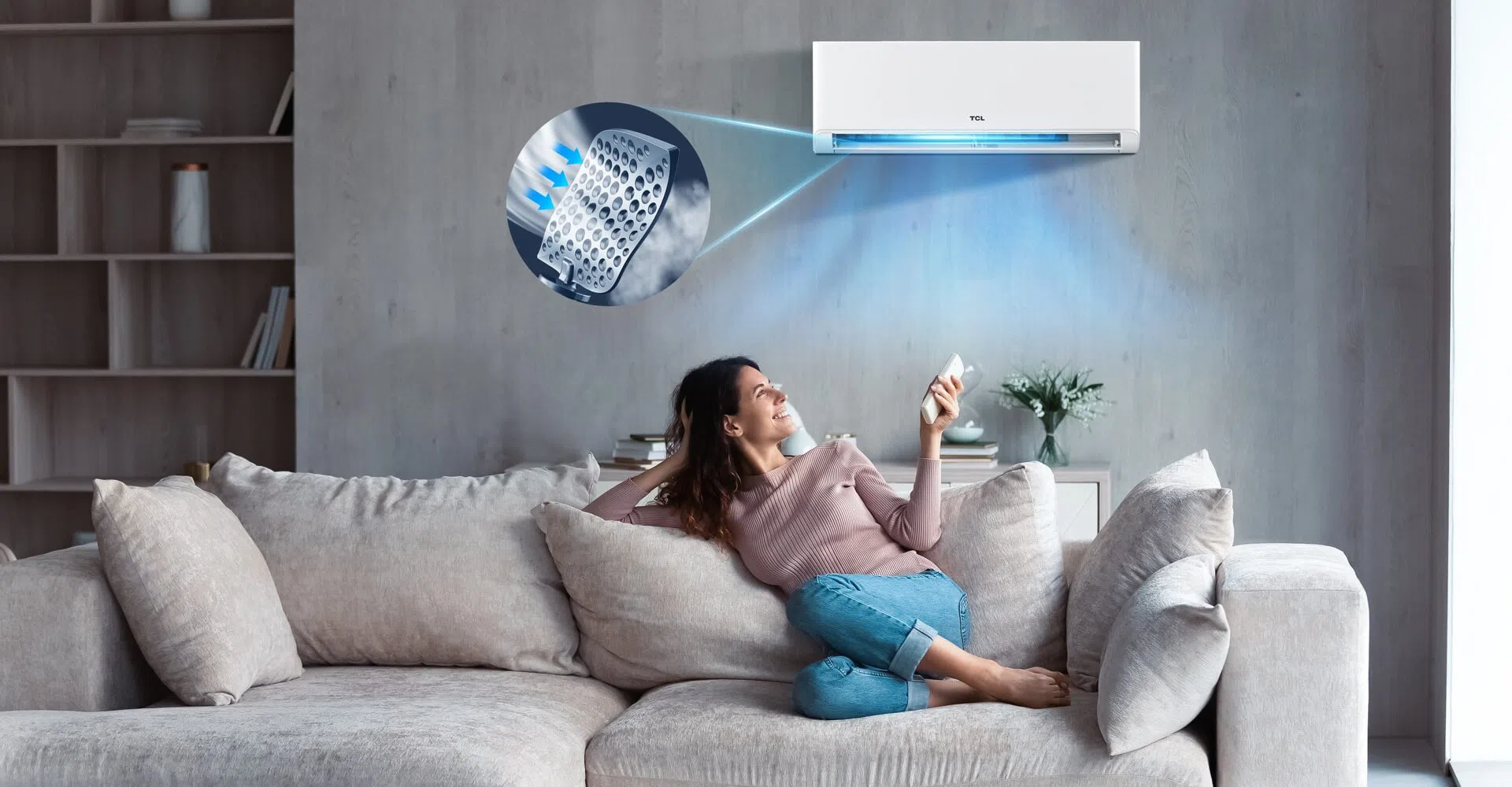 Gentle Breeze Cooling without Direct Wind