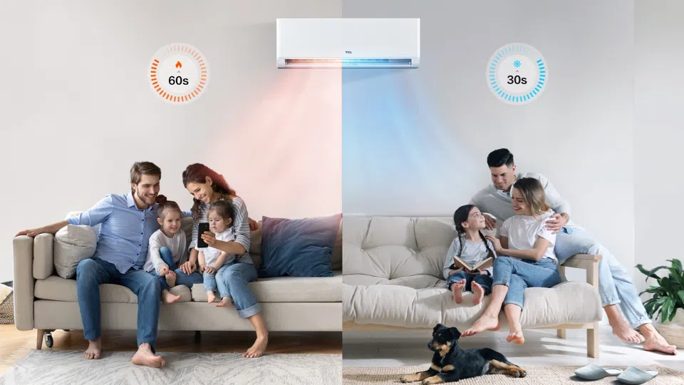 Fast cooling&heating of BreezeIN AC