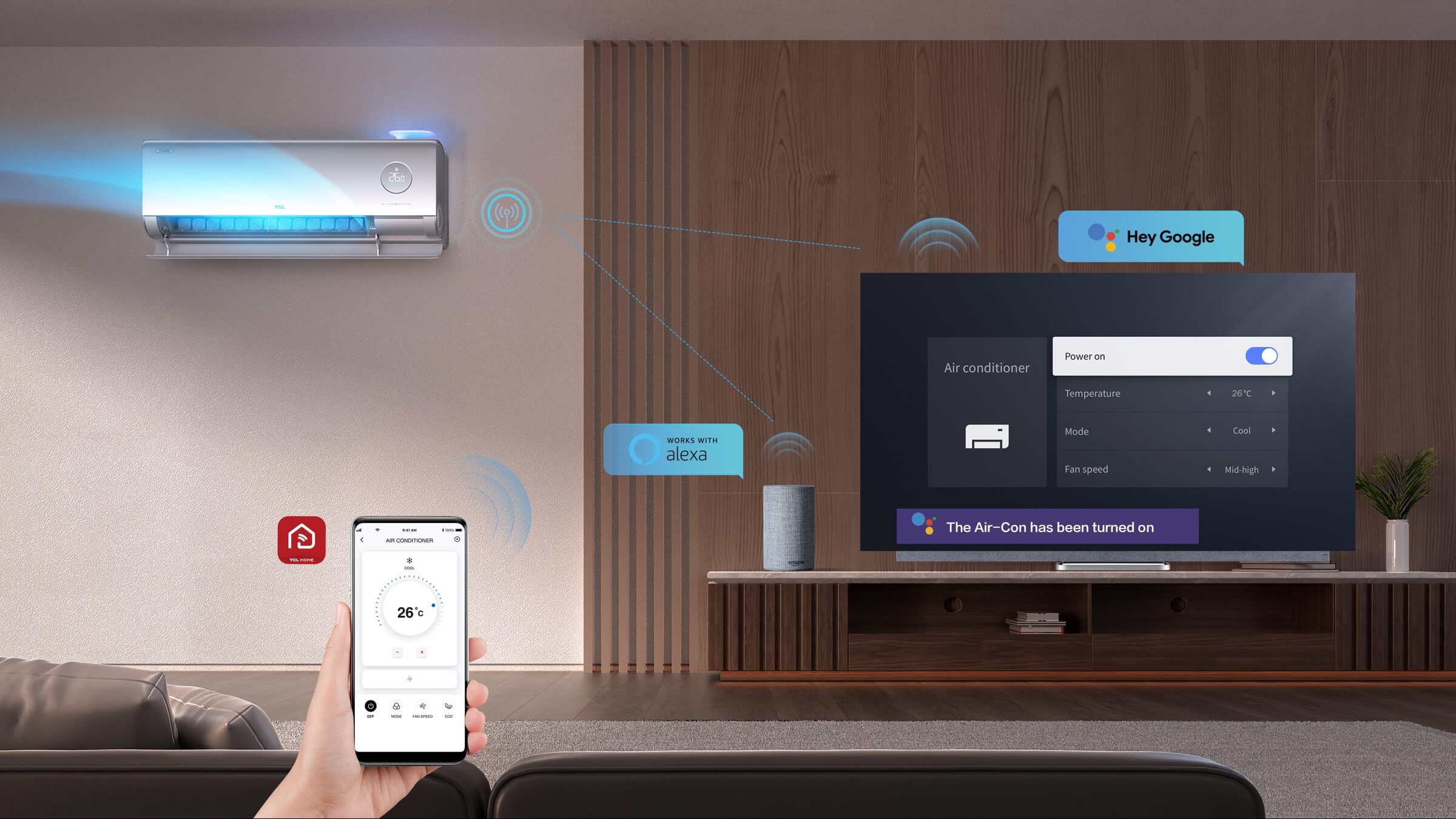 Compatible with Google Home & Alexa