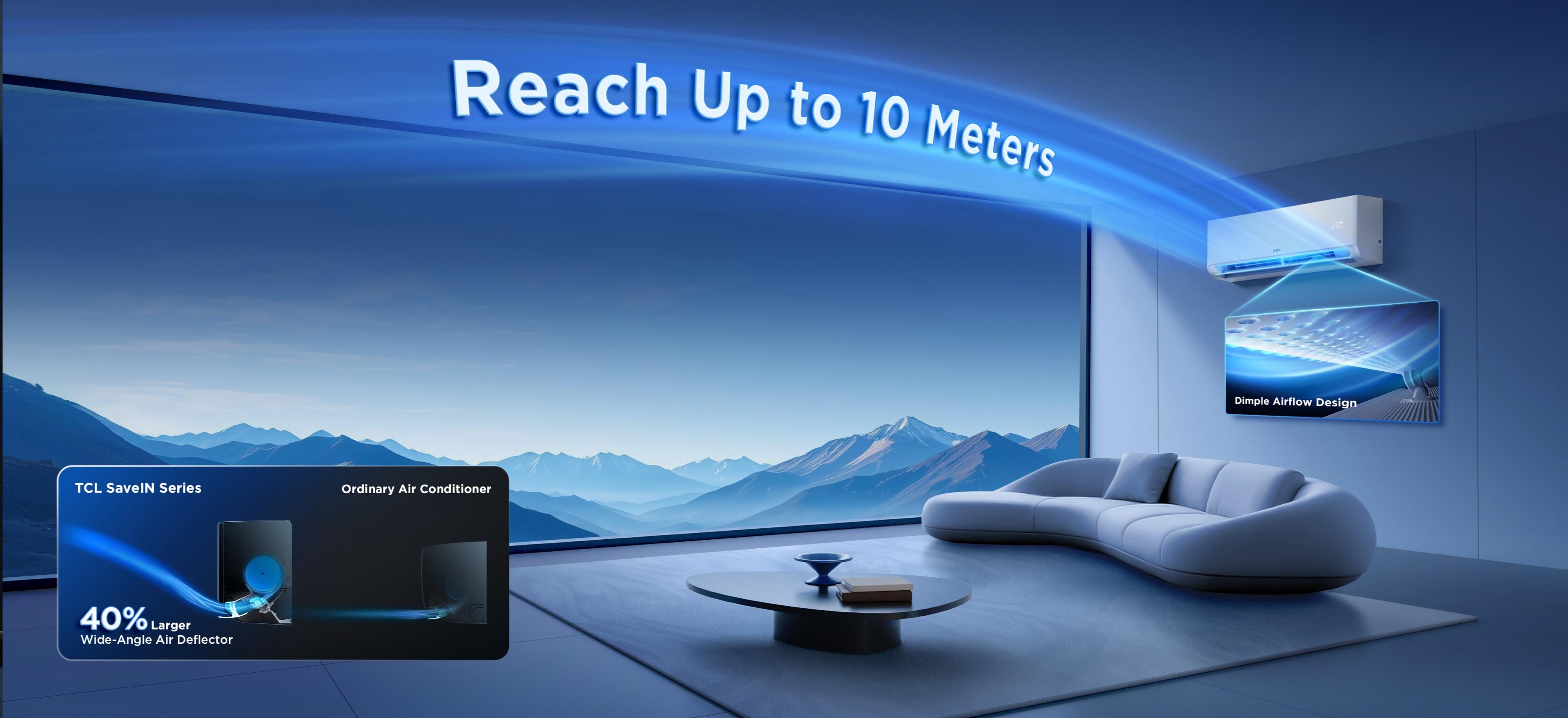 تقنية Coanda Airflow في مكيف TCL SaveIN Nex