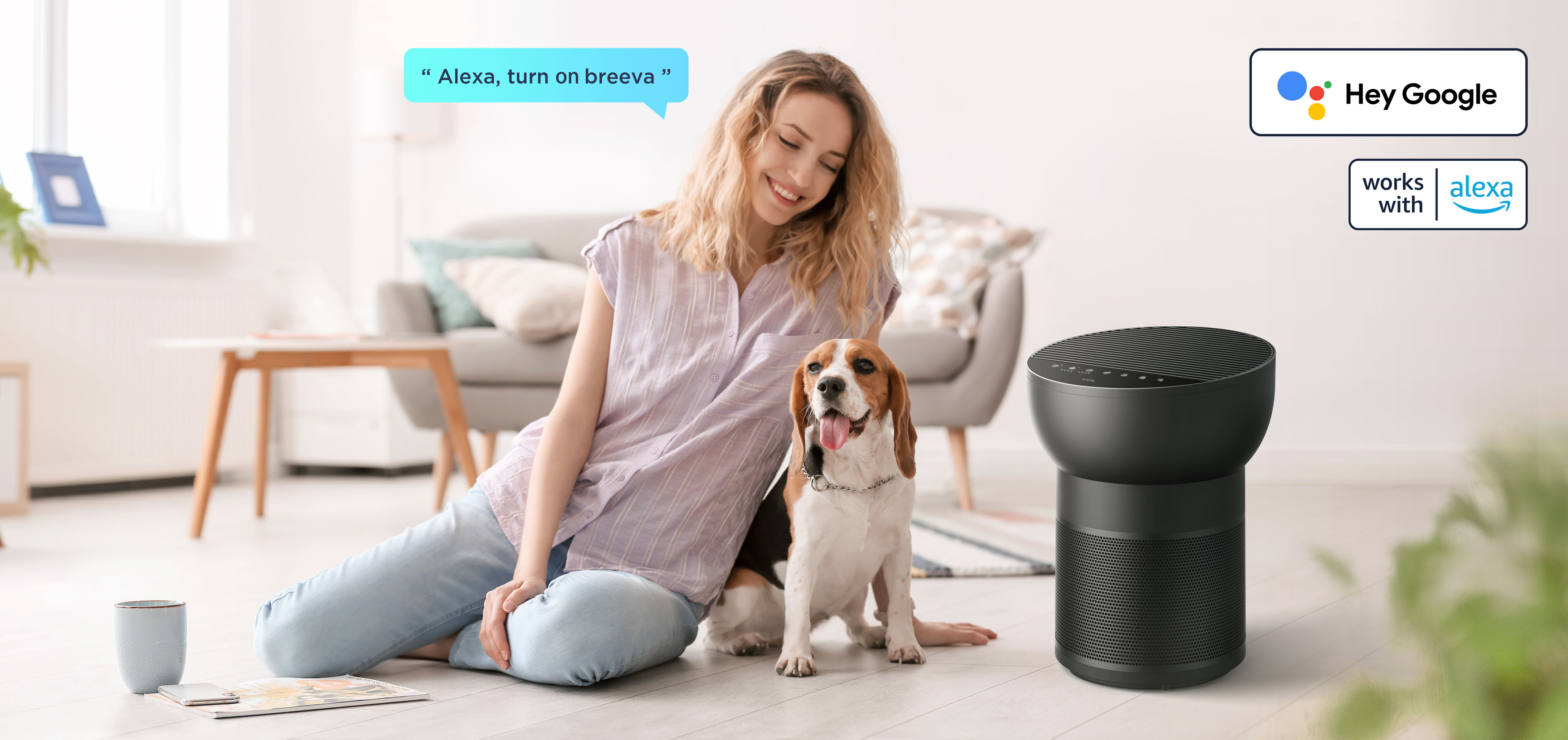 TCL  air-purifier breeva a2 voice control