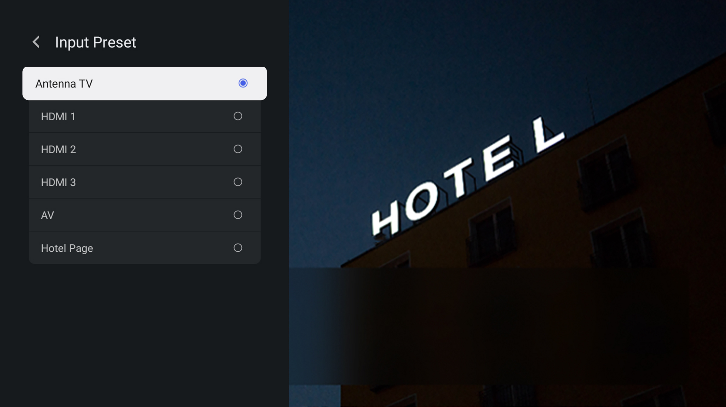 Téléviseur TCL G60K 4K HDR avec préréglage d'entrée