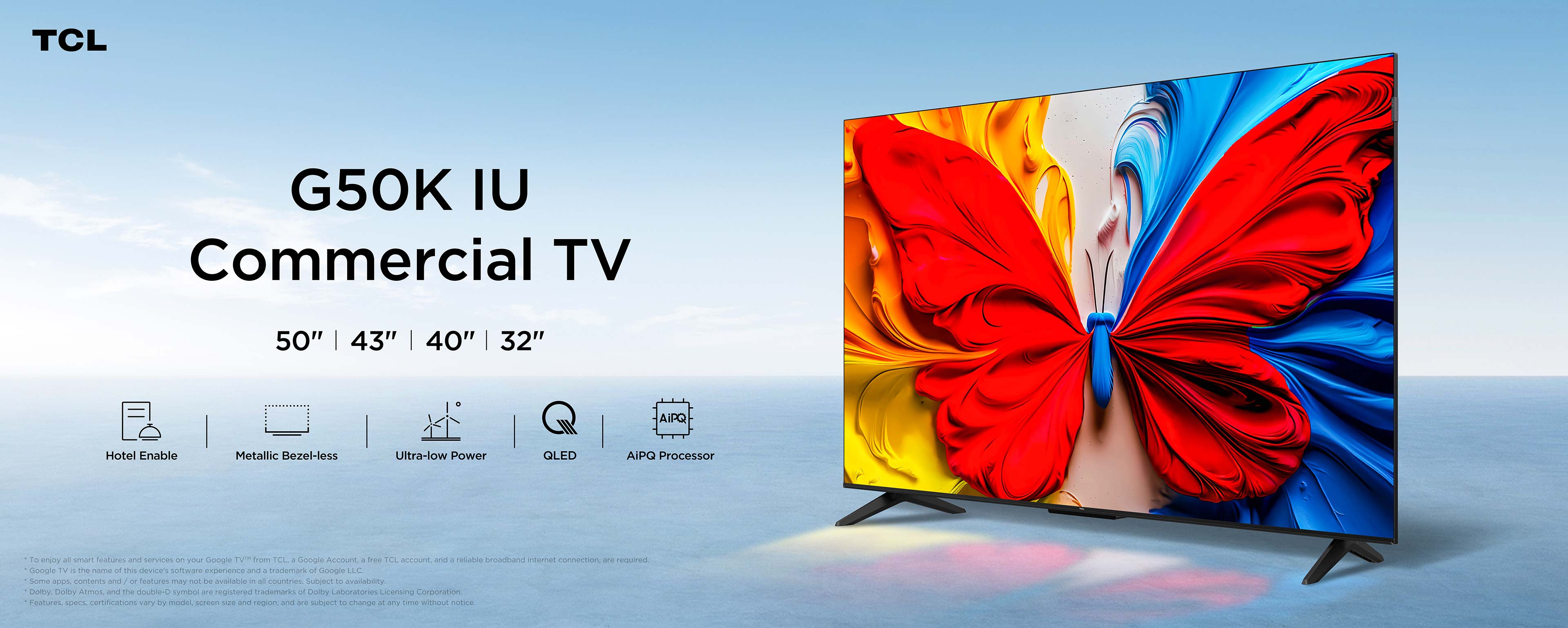 TCL G50K IU 4K UHD QLED Commercial TV