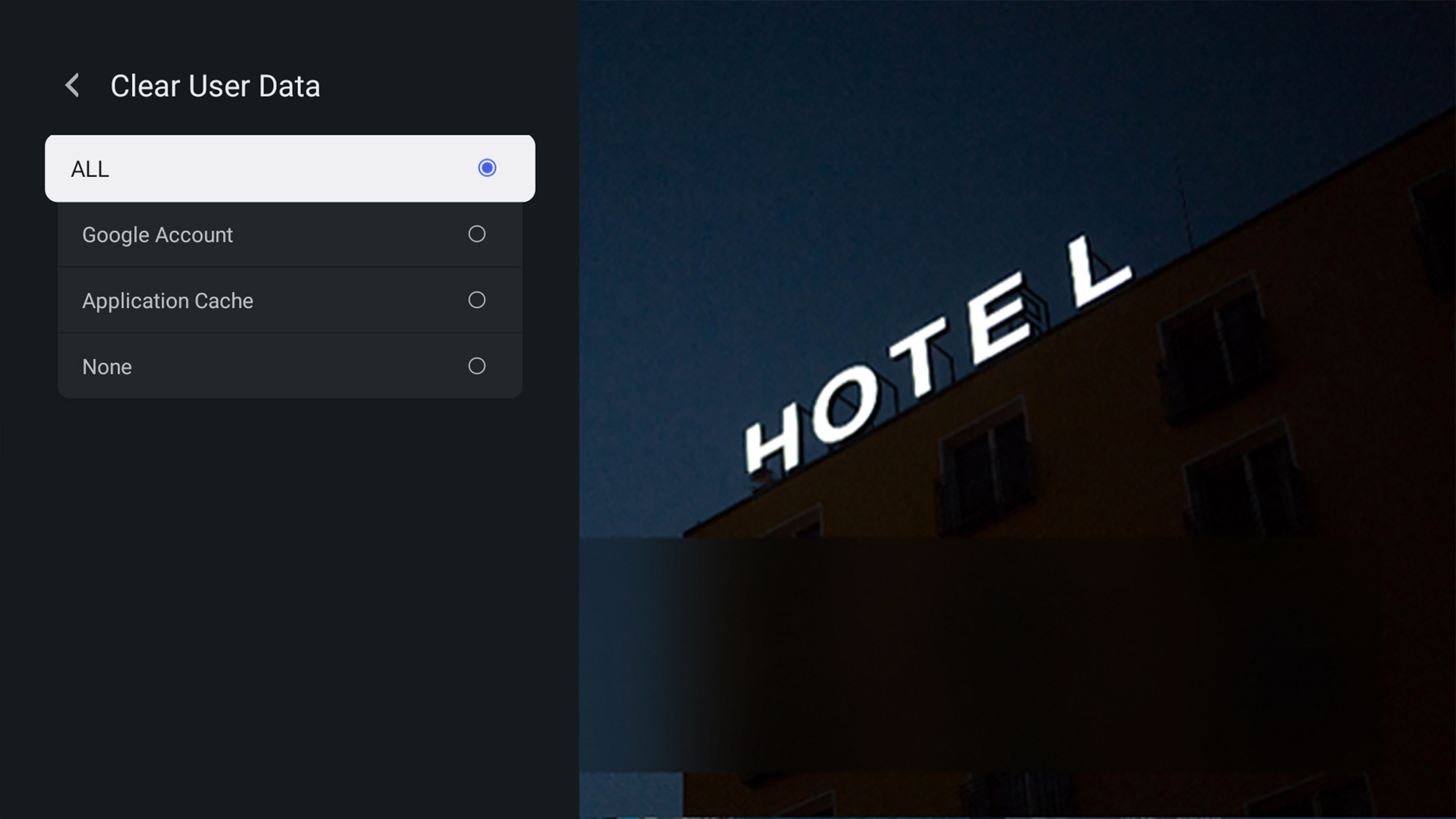 TCL G60K 4K HDR TV with Clear User Data