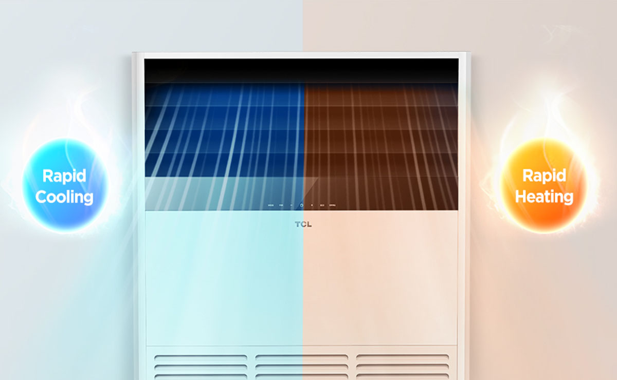 TCL CAC Floor Standing AC with Rapid cooling and heating