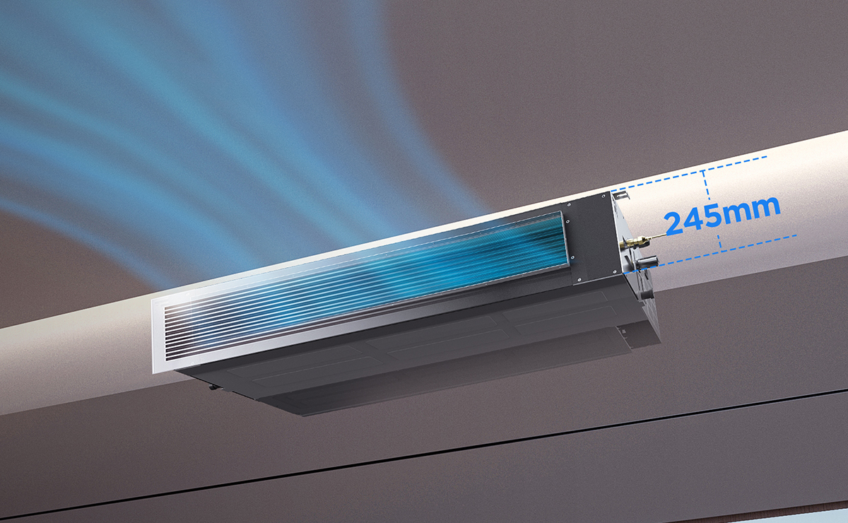 TCL High ESP Duct with new designed body of 245mm thickness 