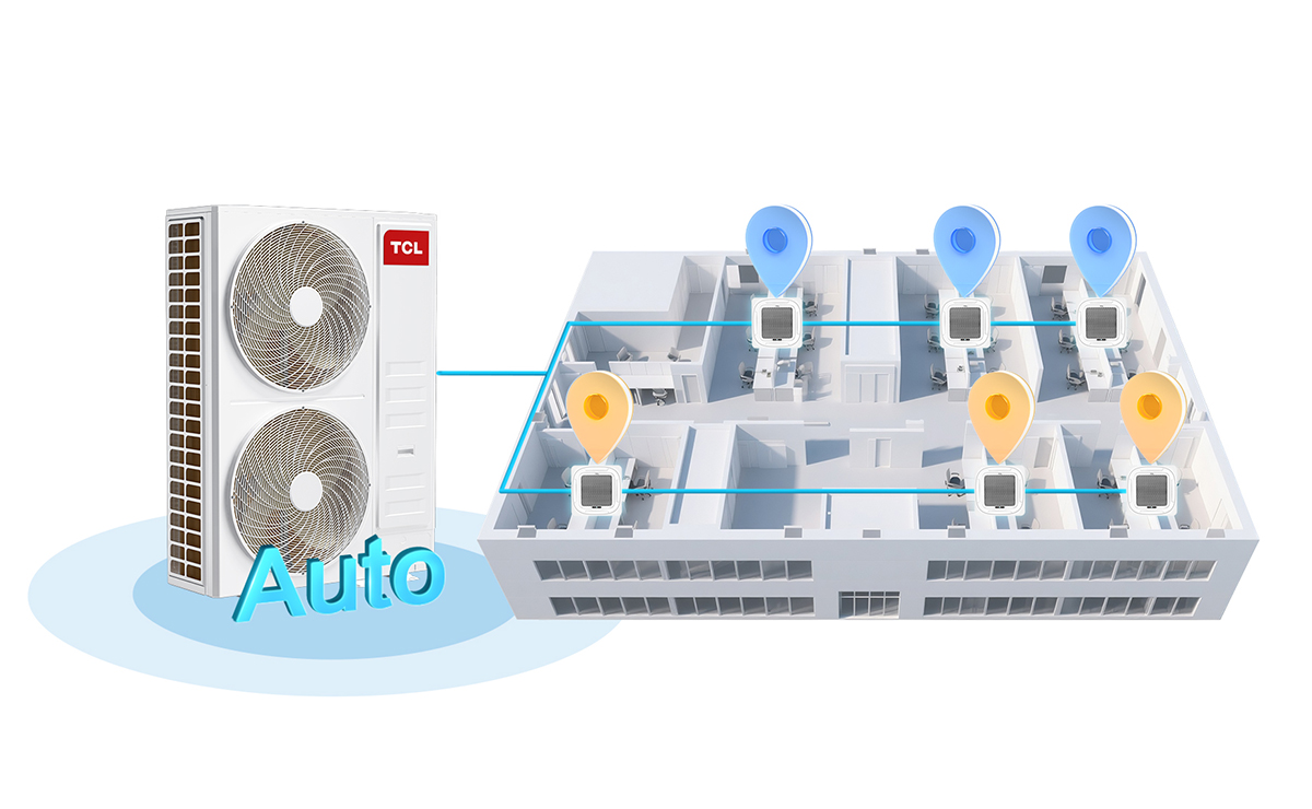 TMV6+ full DC inverter intelligent VRF ODU backup operation