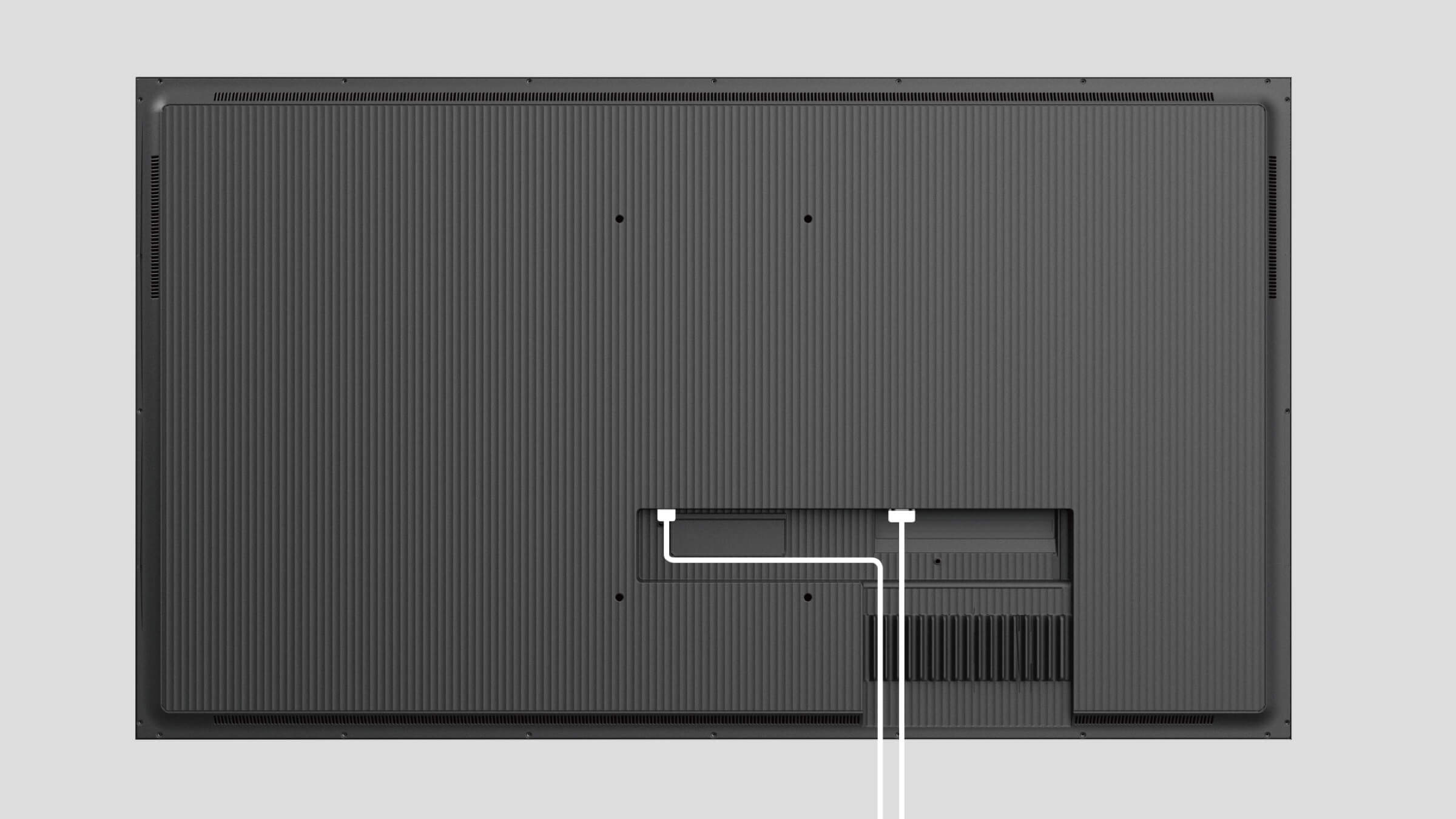 Neat and clean back panel design