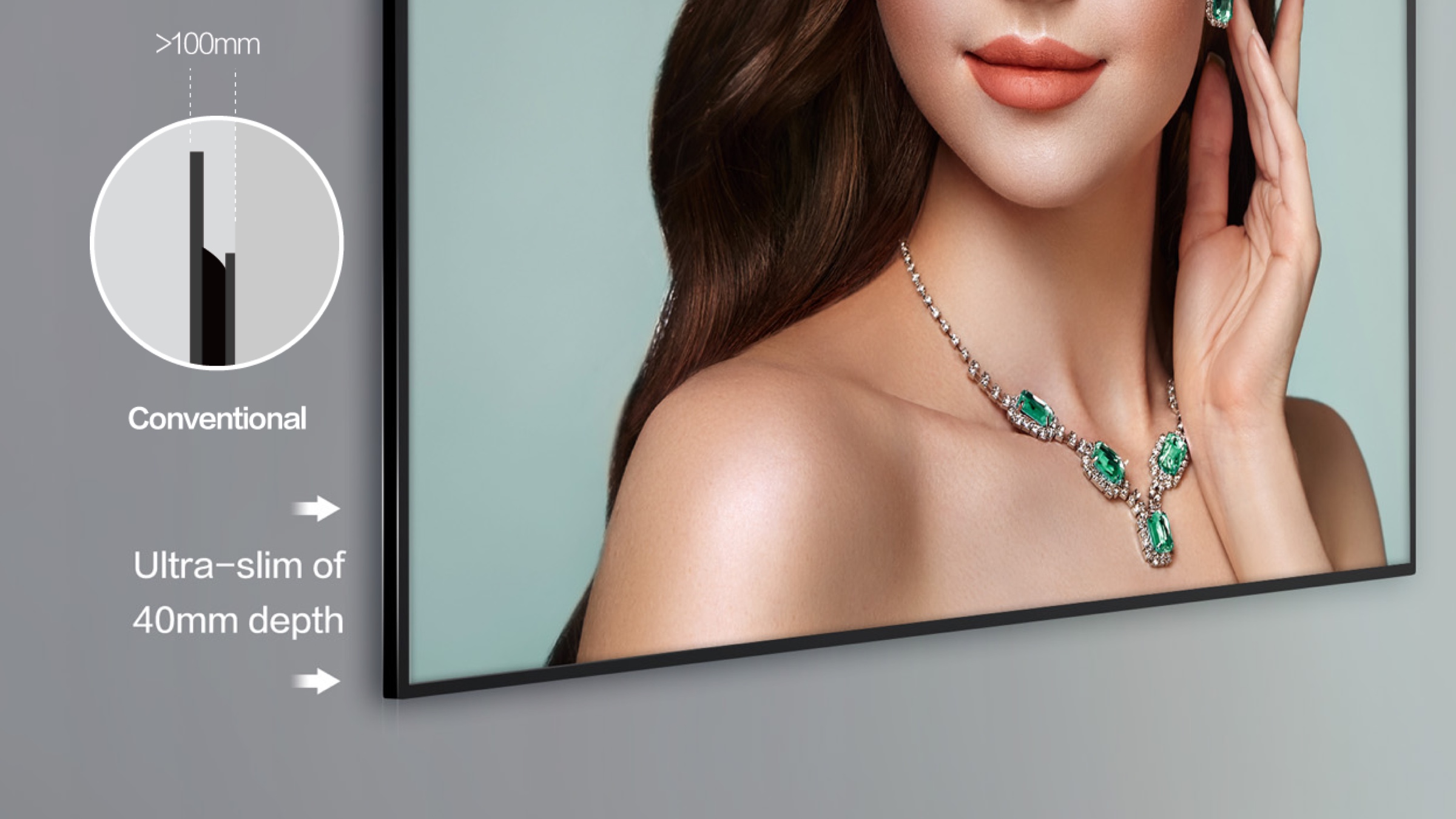 TCL P60 Slim design makes the best of space