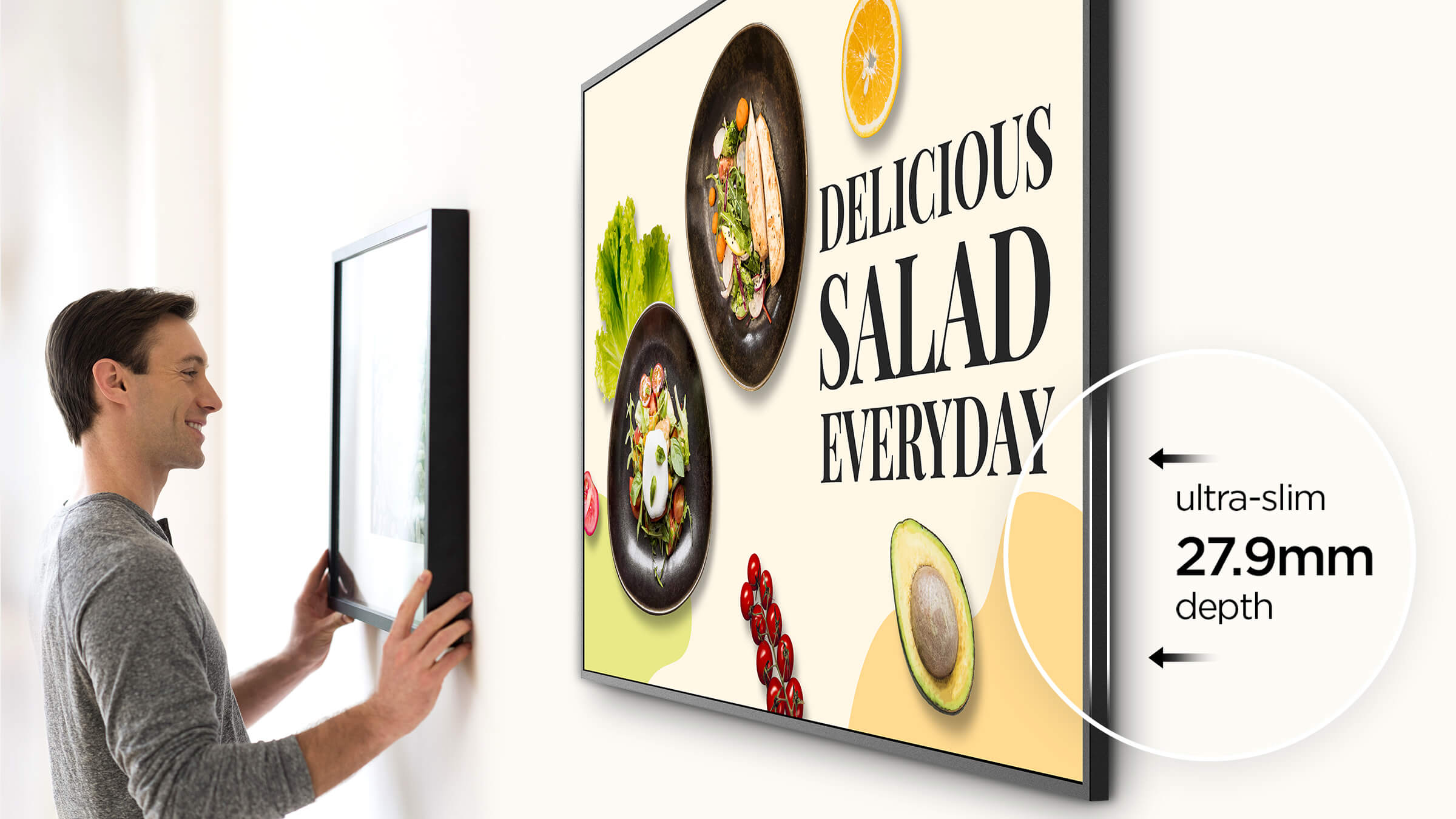  Un diseño delgado que aprovecha el espacio