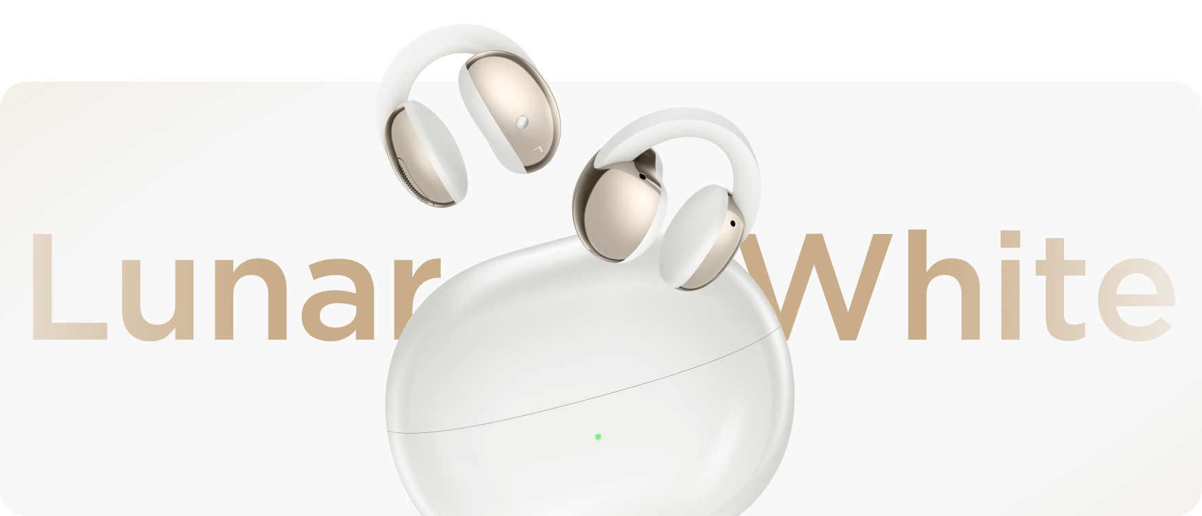 TCL CrystalClip Headphone with lunar white