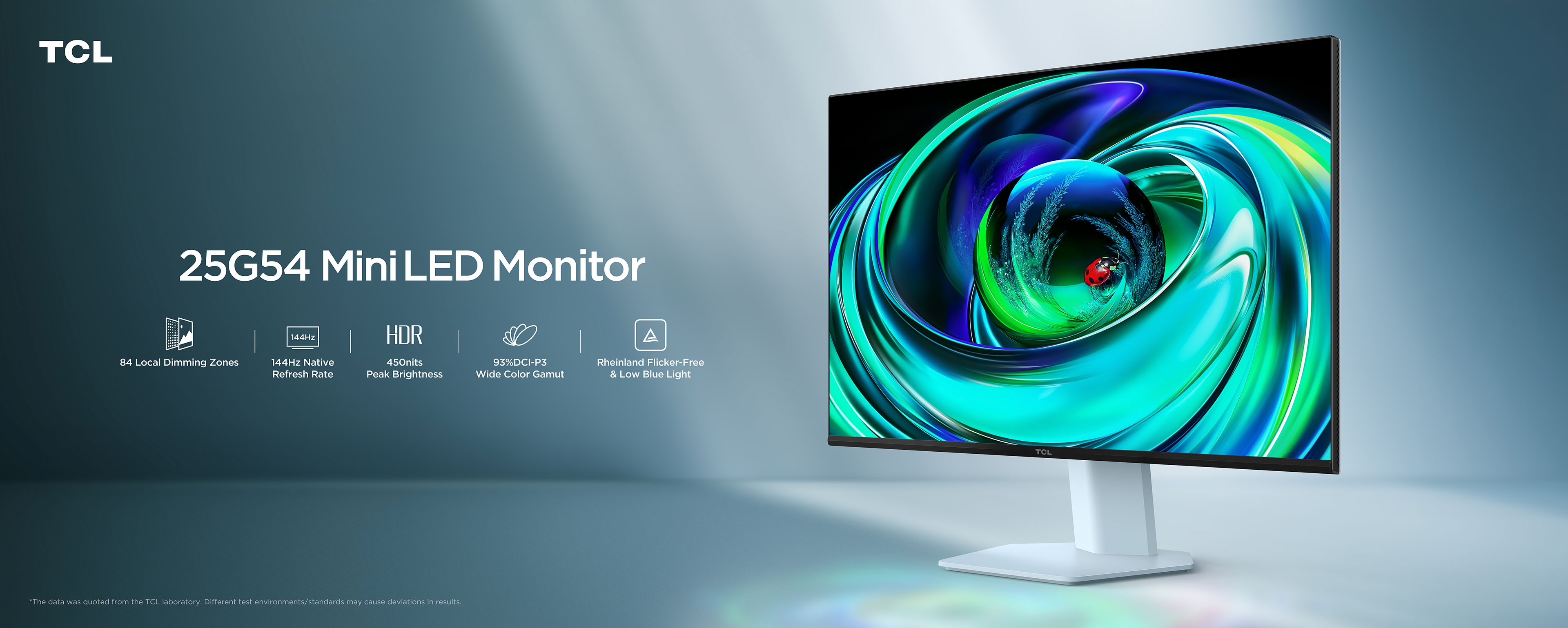 TCL 27R73Q HDR Professional Monitor מסך מחשב גיימינג 25G54 Mini LED Monitor מבית TCL