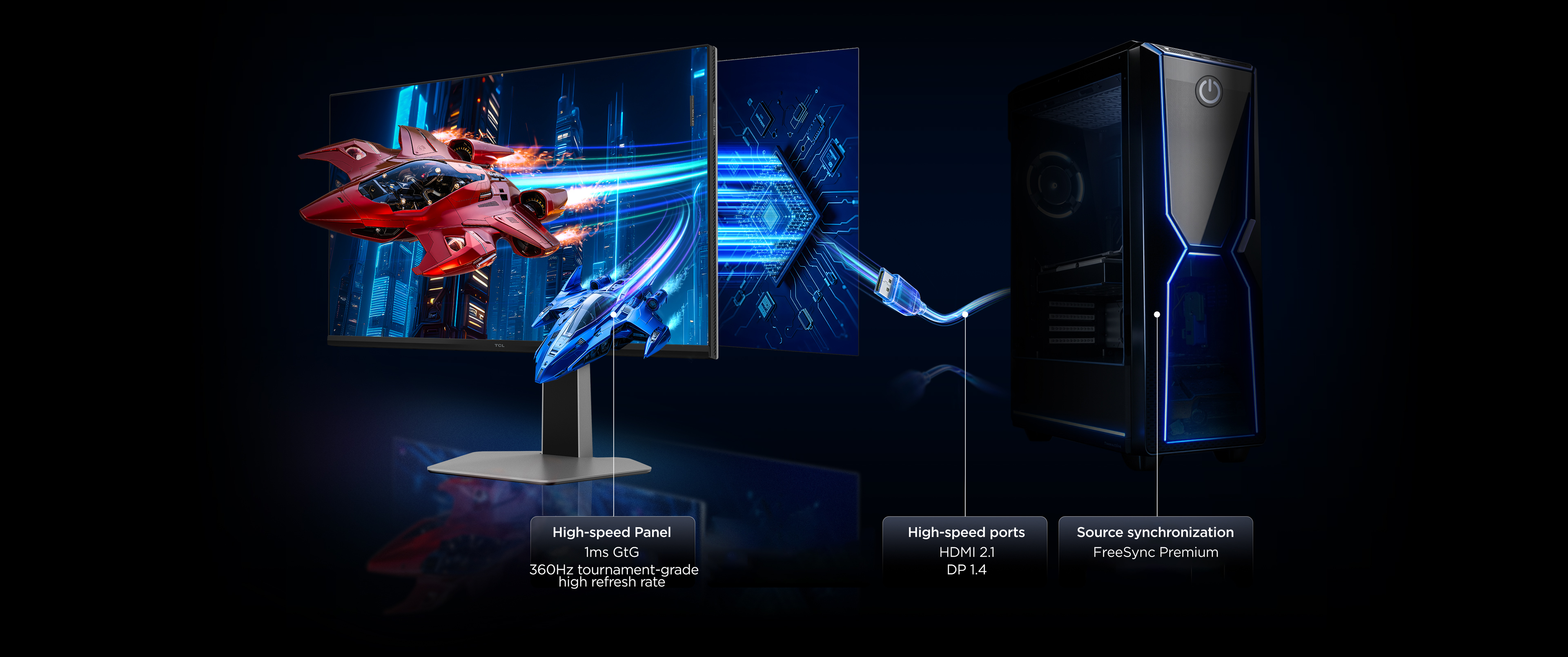 TCL 25P2A Pro Monitor Lower Latency