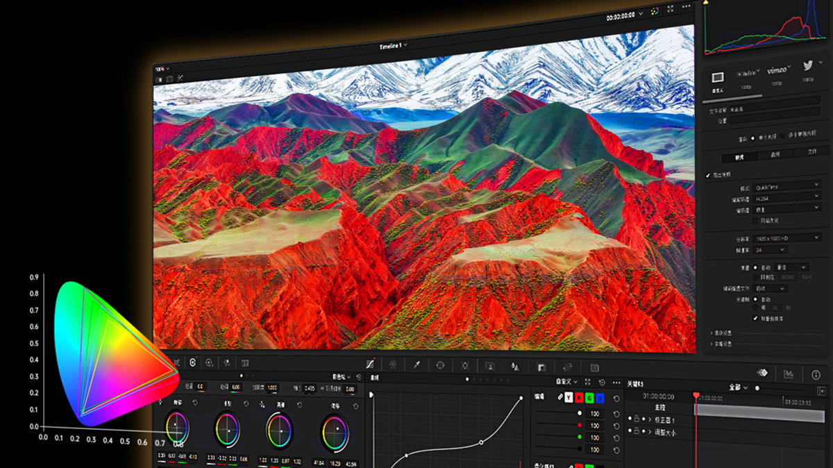 TCL 27R73Q Monitor &Delta;E＜2 professional color accuracy