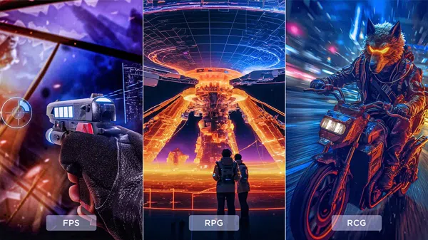 TCL 27R73Q Monitor Multiple game scenario modes