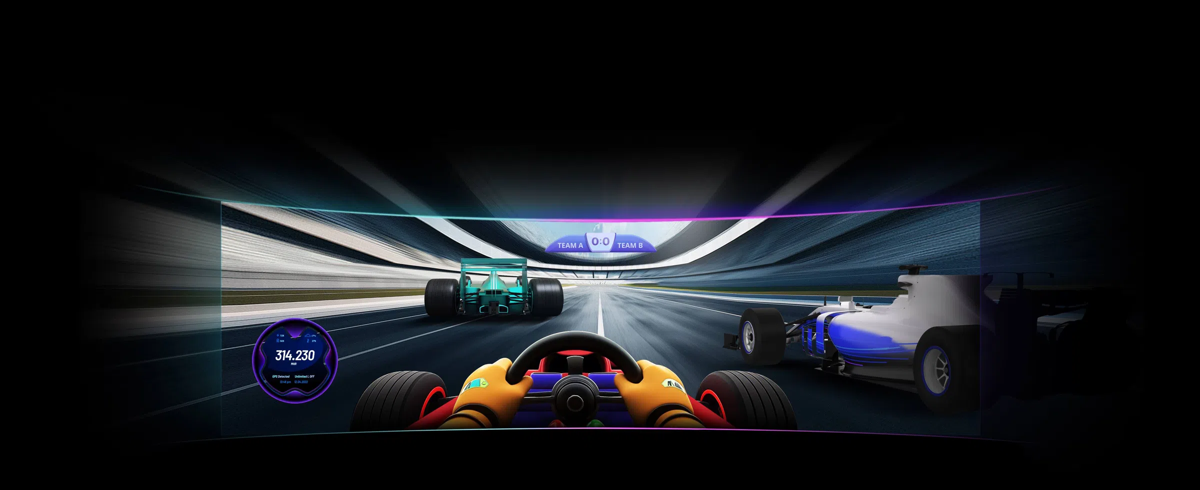 מסך מחשב גיימינג TCL 57'' 4K Curved 57R94 120Hz 1ms