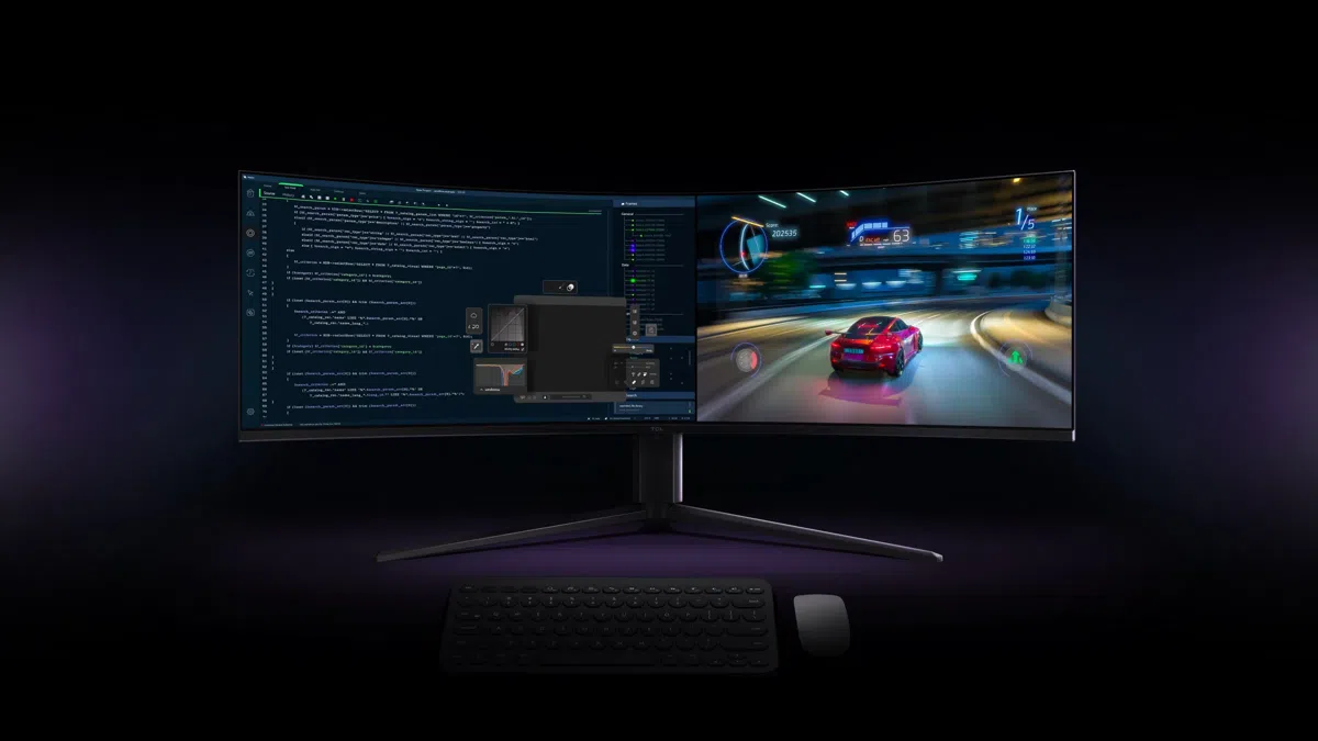 TCL 57R94 Monitor multiple tasks