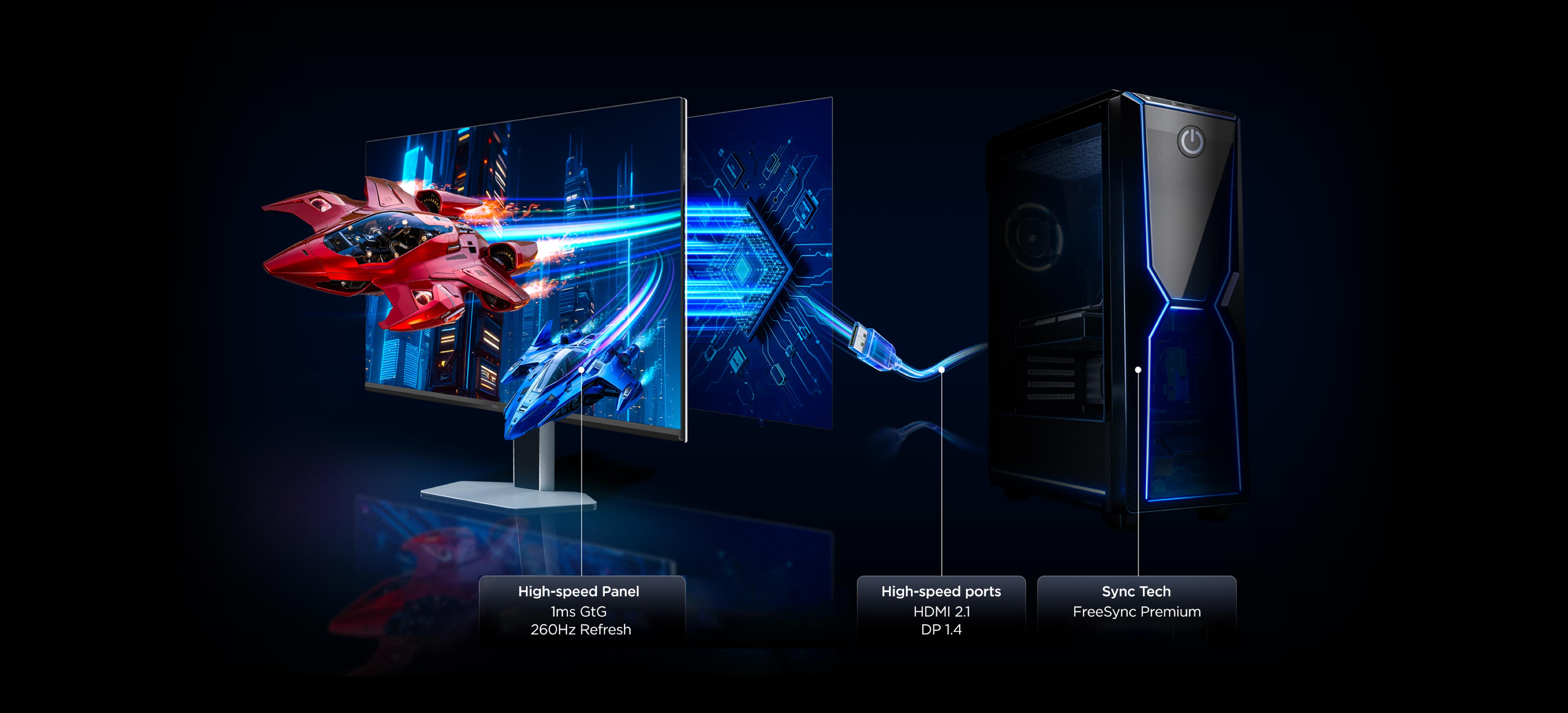 TCL 27P2A Pro 320Hz Mini LED Monitor CSOT HFS Shoot Panel Technology