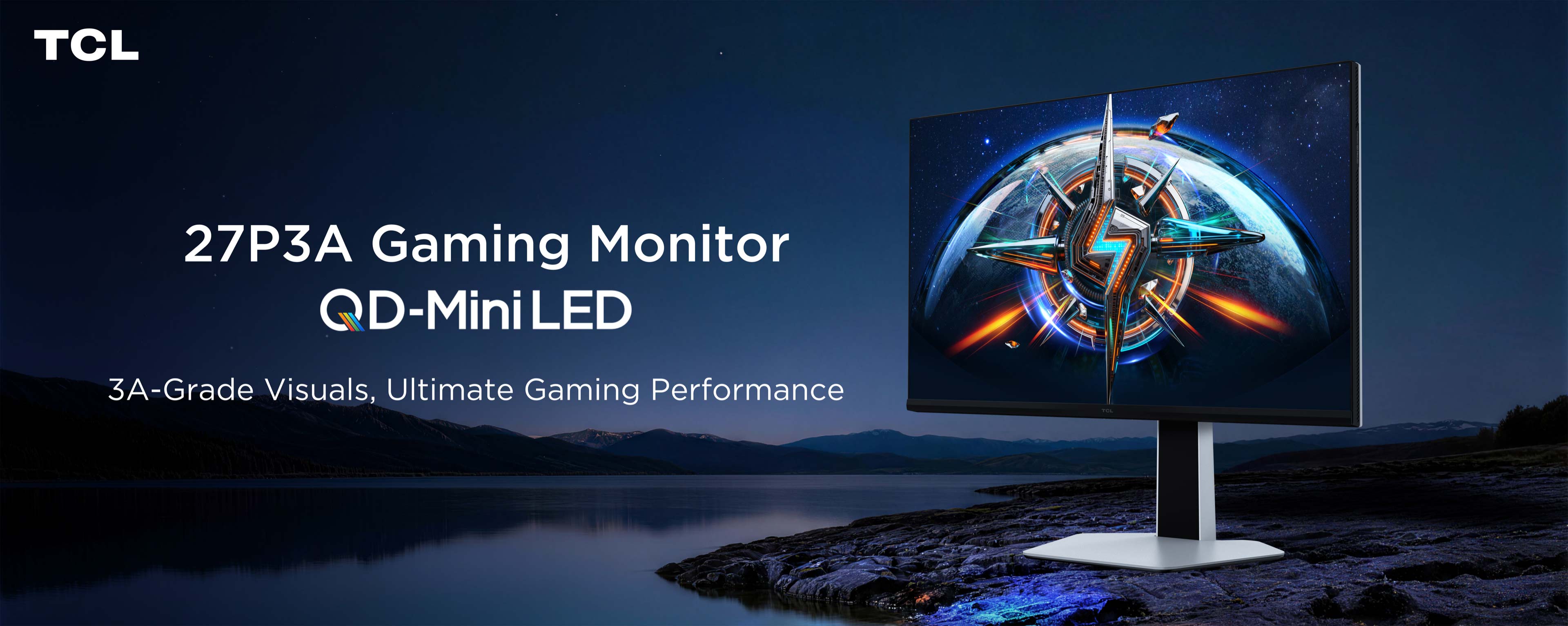 乐竟体育 27P2A Pro 320Hz Mini LED Gaming Monitor  Key Visual