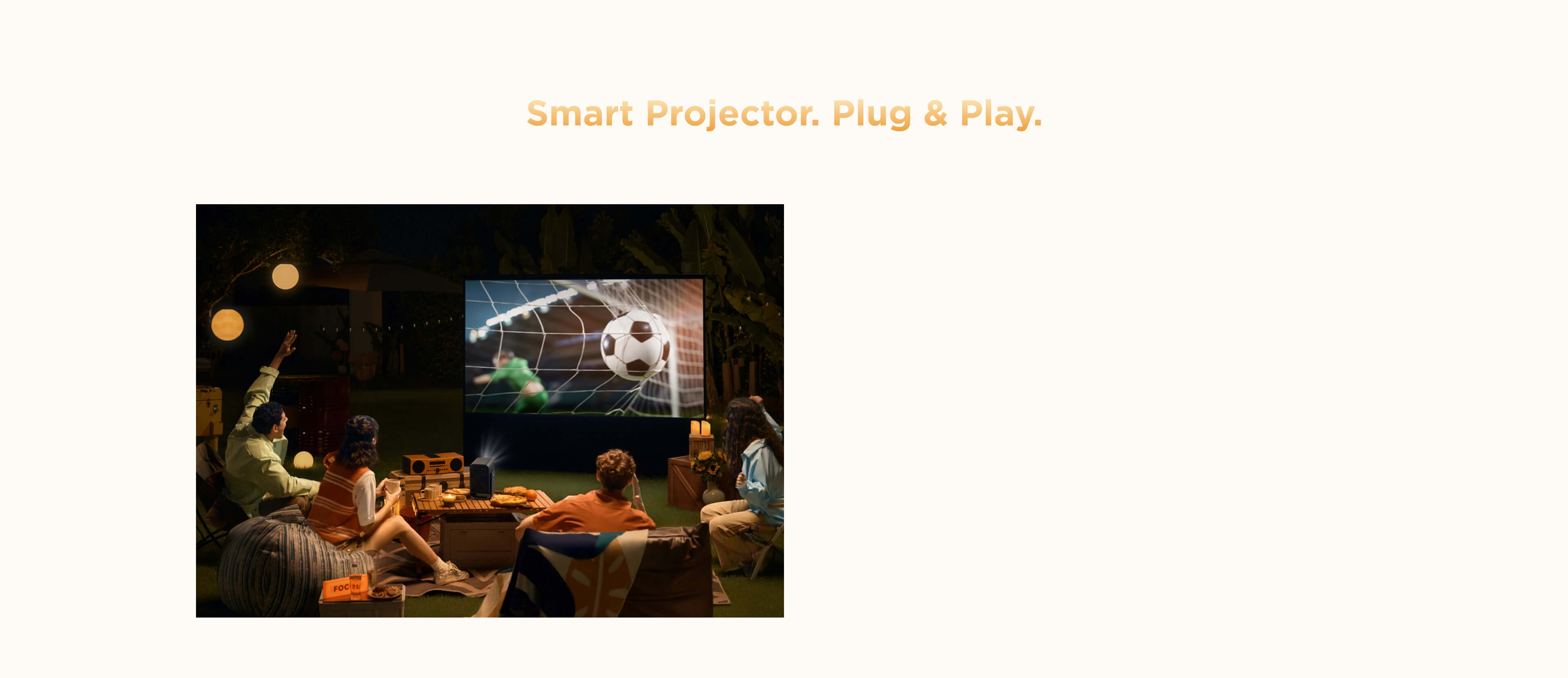 TCL Projector C1 One-Touch Cinema Experience