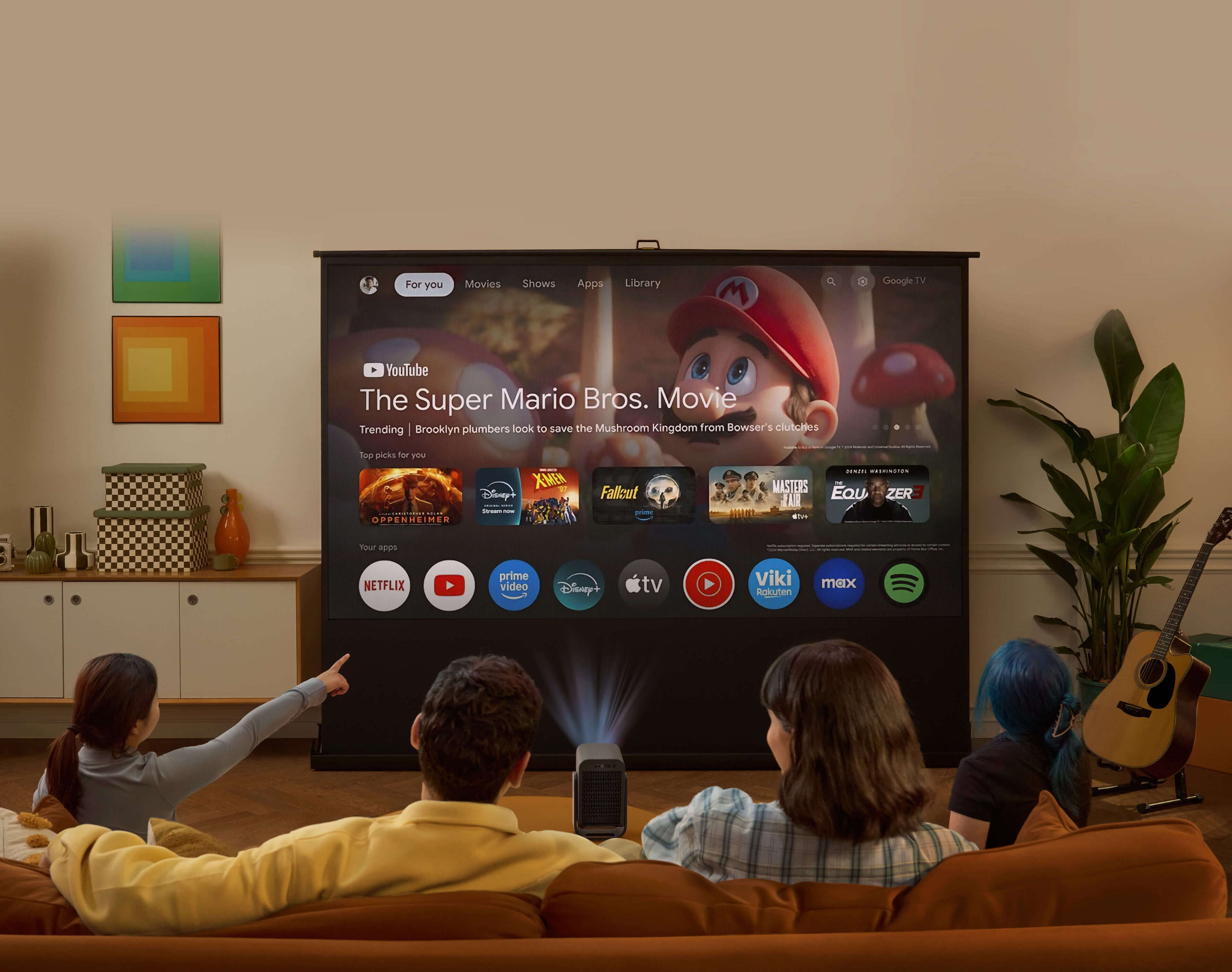 TCL Projector C1 1080P 4K Google TV Netflix Licensed Big Screen TCL Projector C1 1080P 4K Google TV Netflix Licensed Big Screen