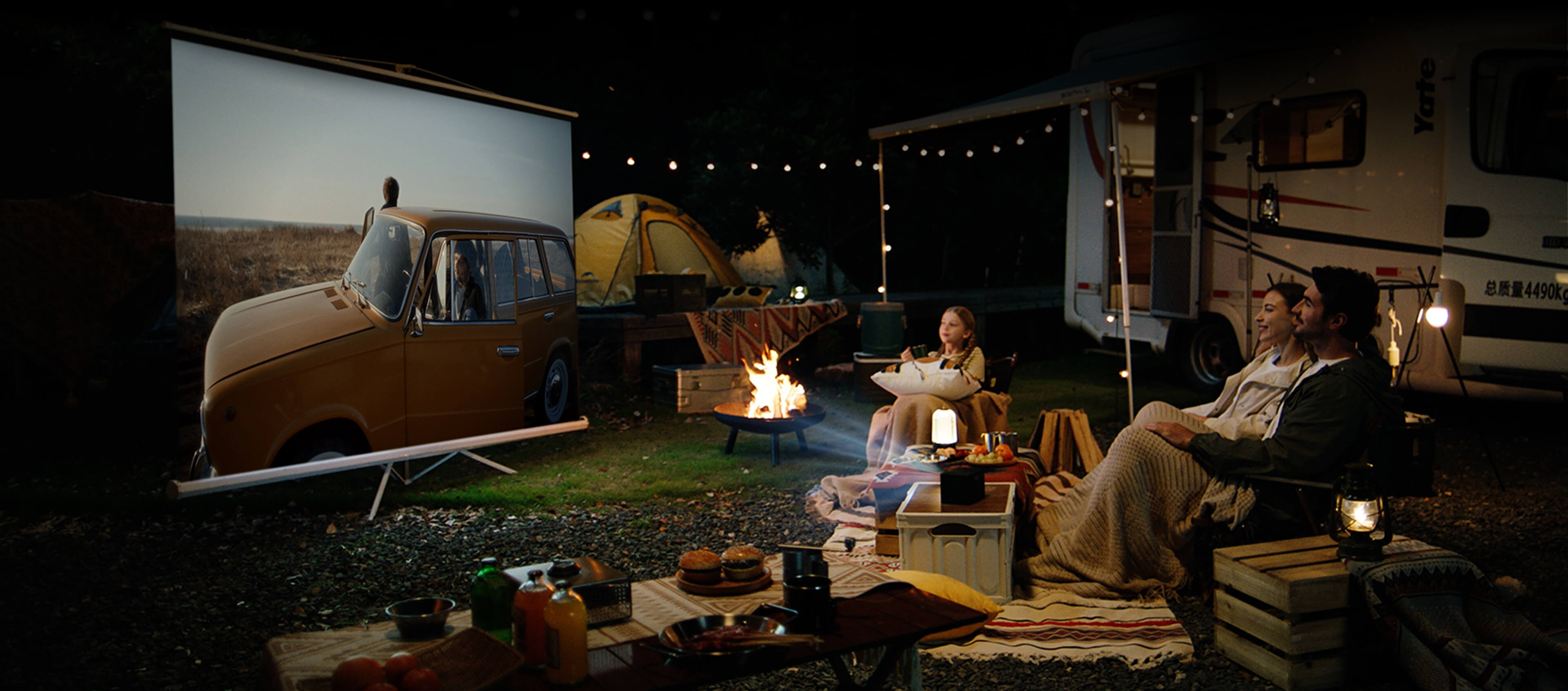 PlayCube Projector From 30" to 150" screen size 