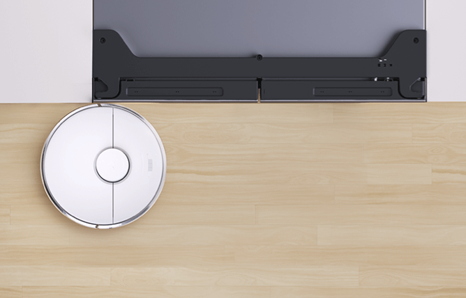 TCL Refrigerator sits flush with cabinets