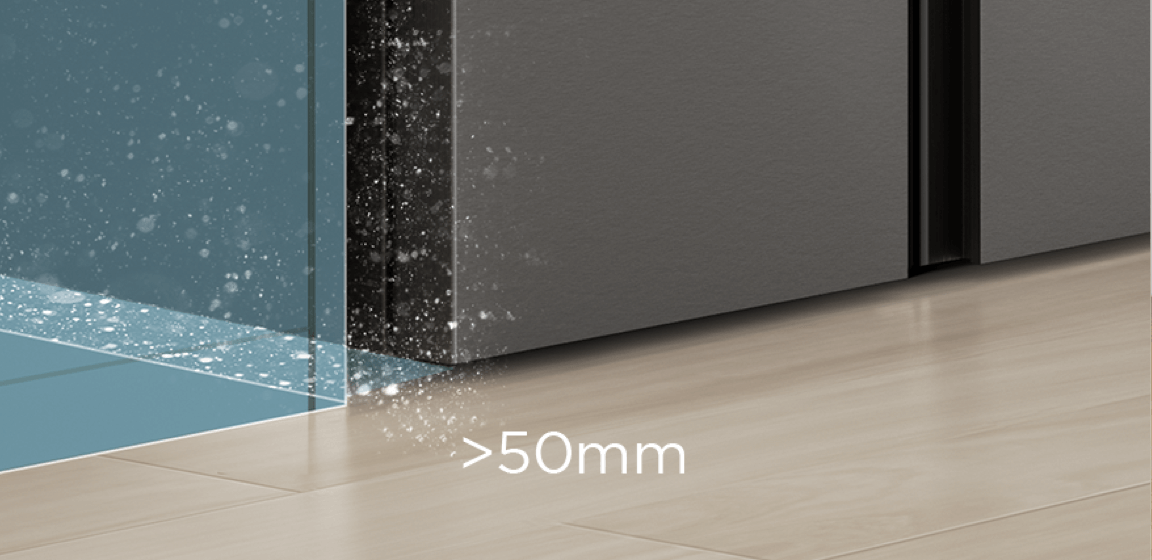 Conventional  Refrigerato leaves a large gap