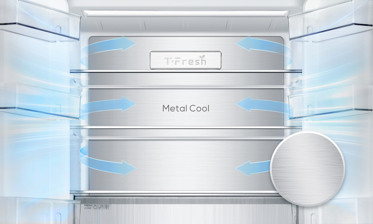 Refrigerador empotrado Libre TCL C521CD con Metal Cool