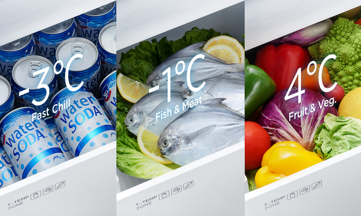 TCL Refrigerator 3 different temperatures setting