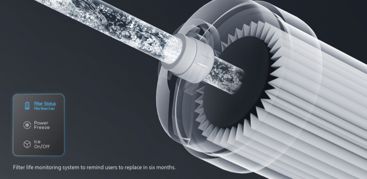 TCL Refrigerator C575SBIM Easy-to-move filter