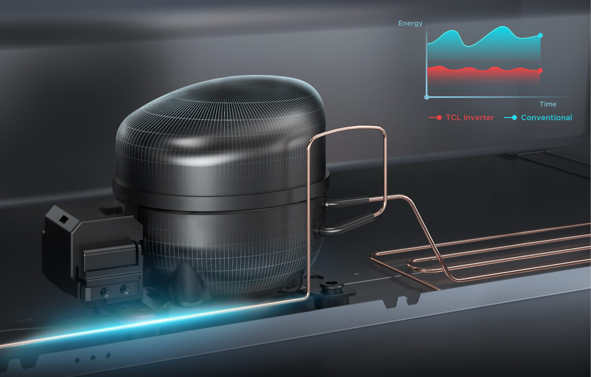 TCL P286TM Refrigerator Eco Inverter