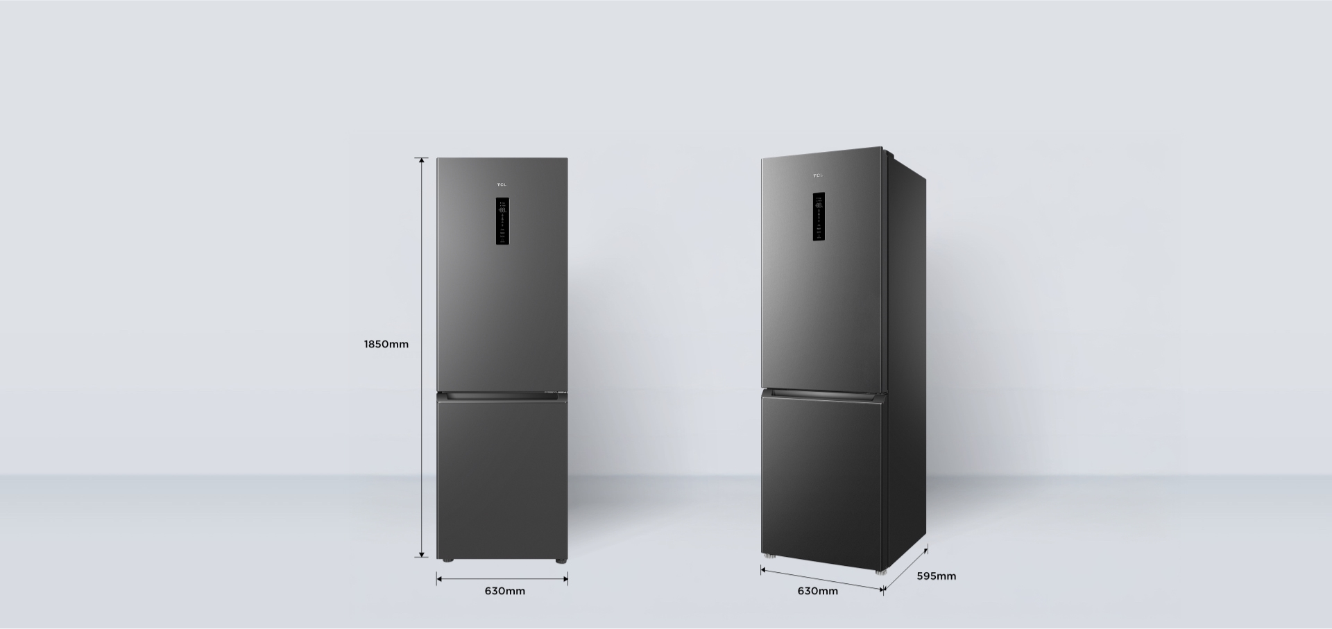 LETOU - ��Ͷ Bottom Mount Refrigerator P315BF Dimensions