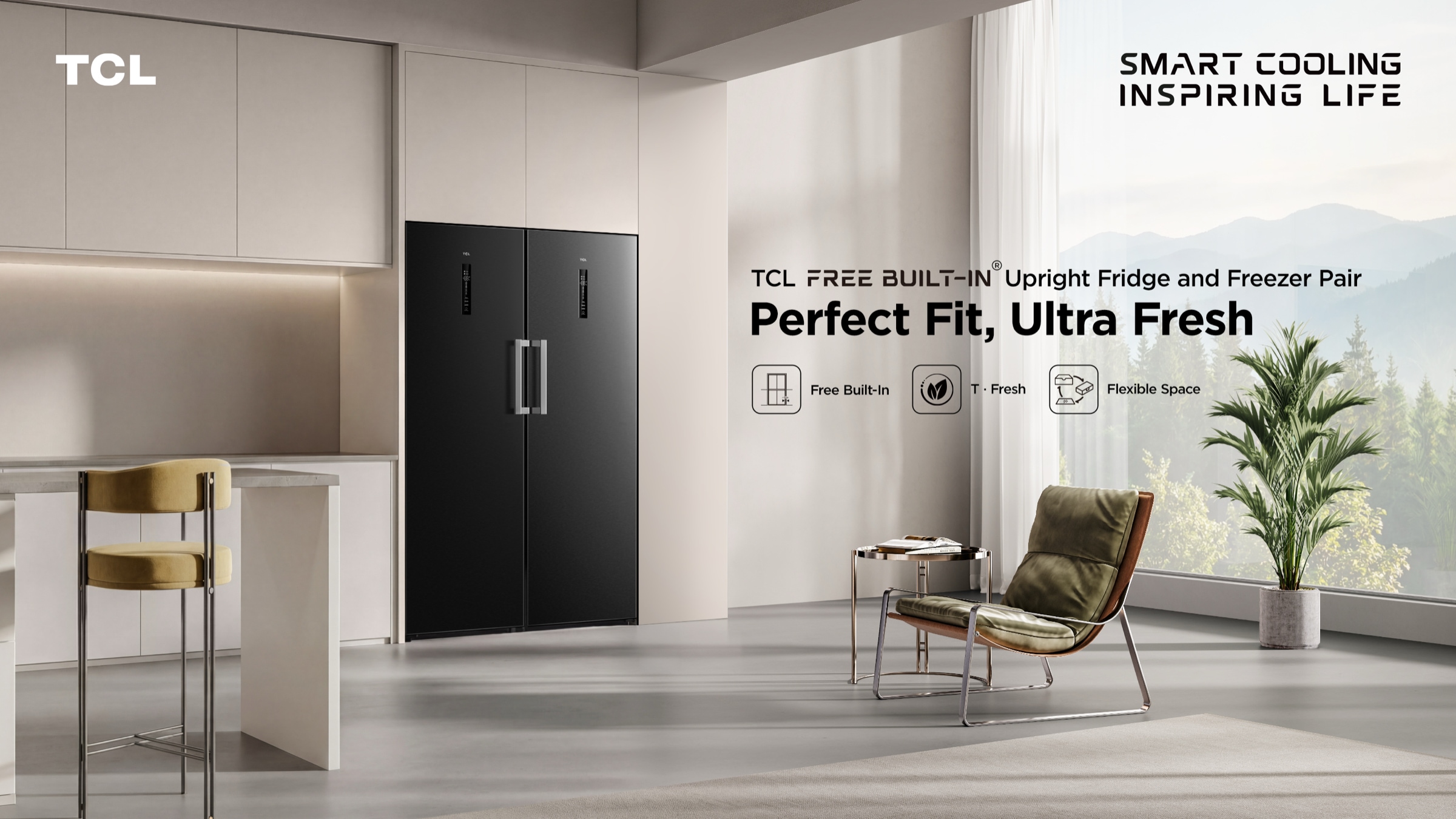 TCL C387BF-Bottom Freezer Refrigerator