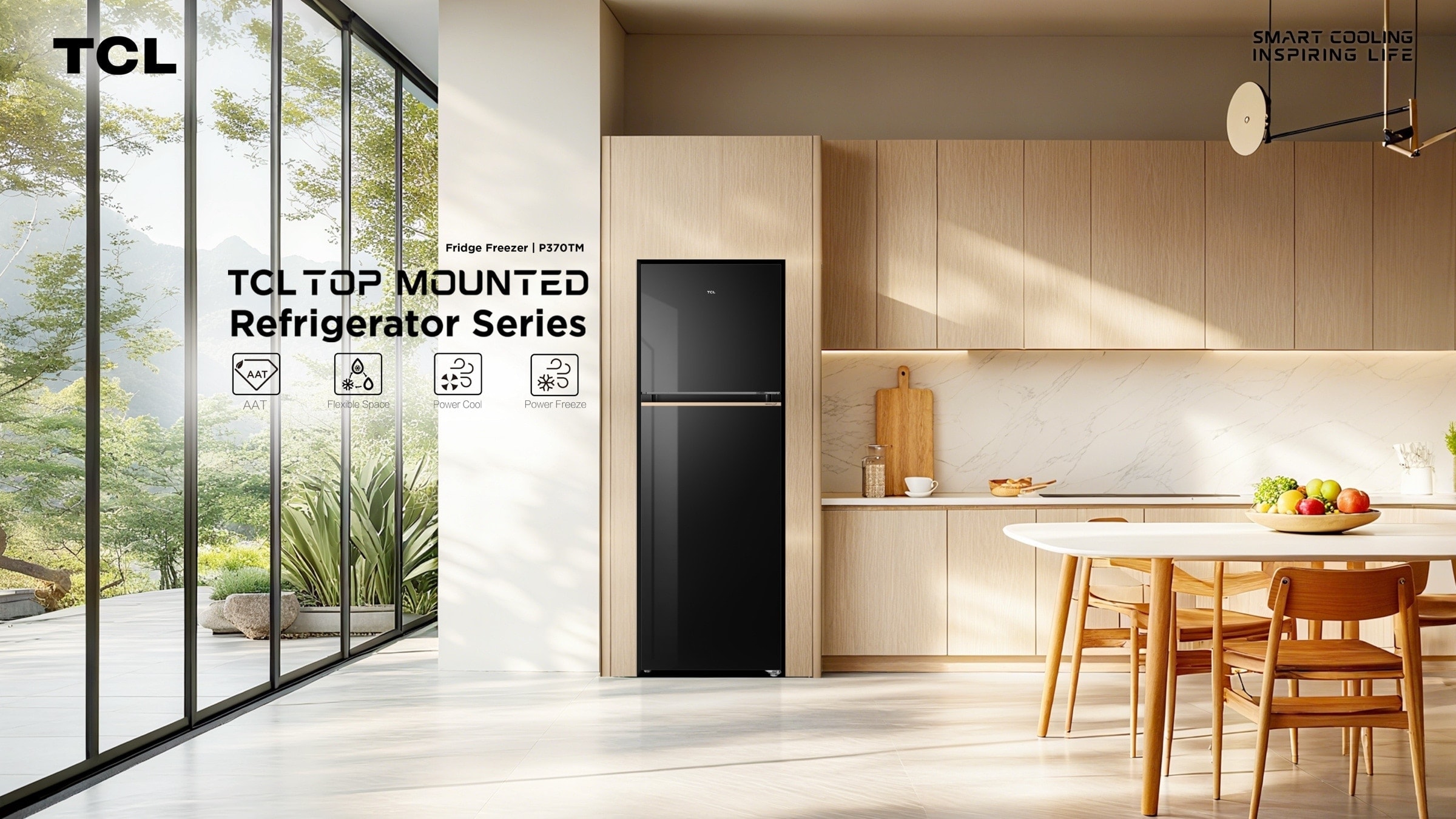 TCL C387BF-Bottom Freezer Refrigerator