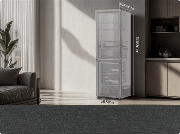 TCL P409BF Refrigerator 340L Less efficient use of space