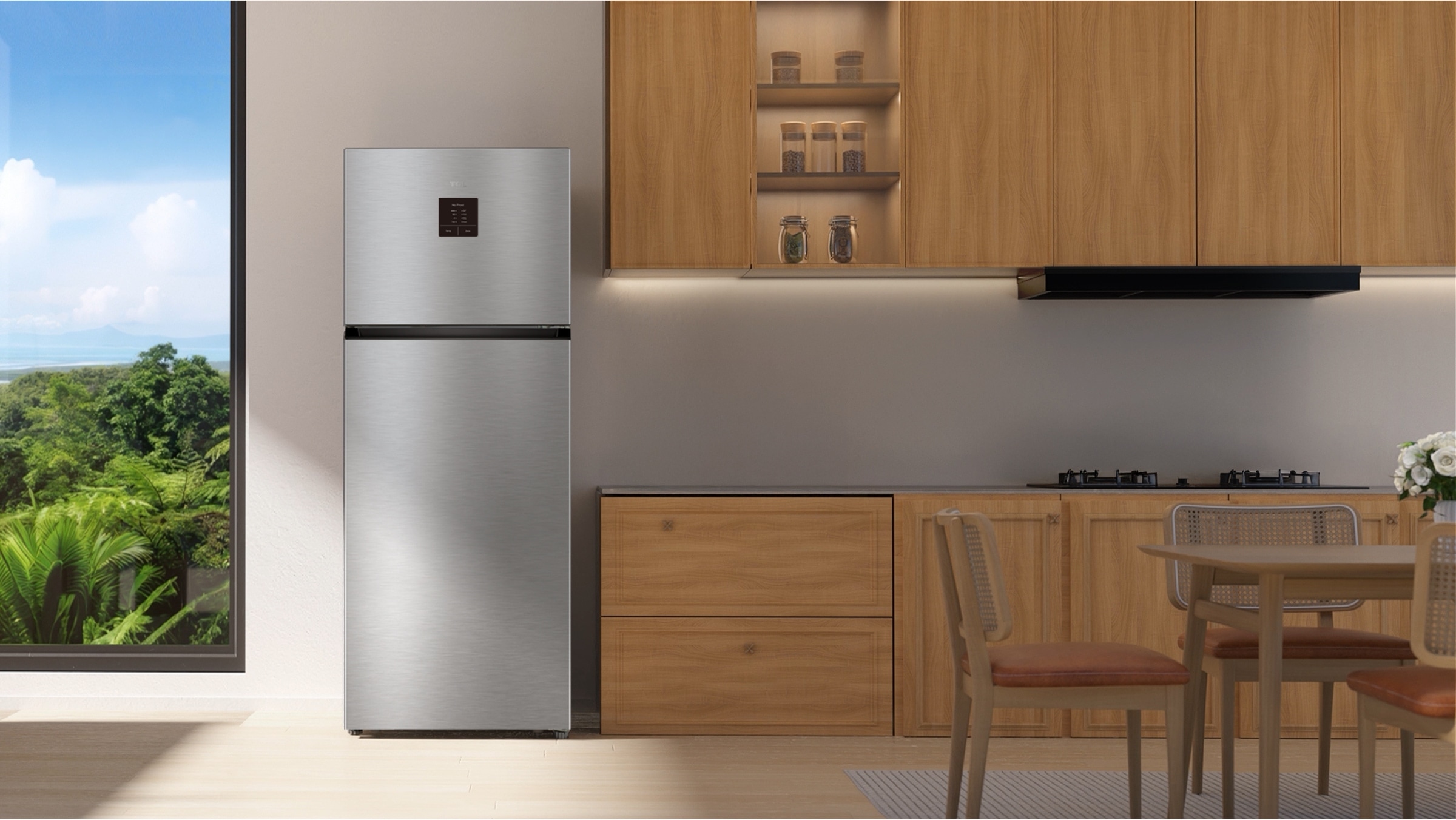 TCL P425TM Top Mount Refrigerator